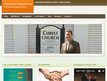 Tablet Screenshot of christchurchreformed.com